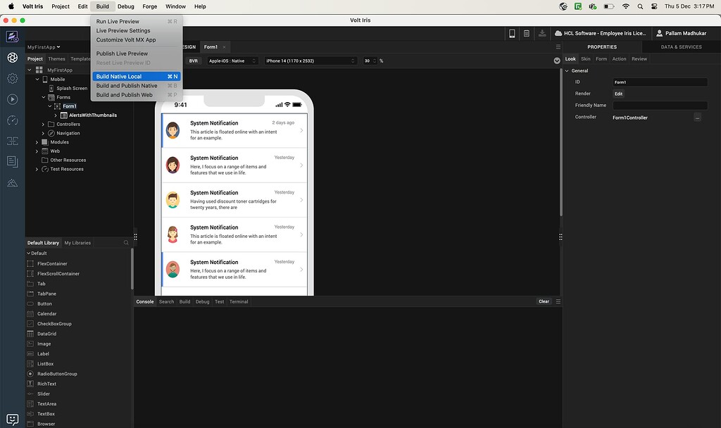 Build and Run Native Mobile Application in Android Emulator - Volt MX ...