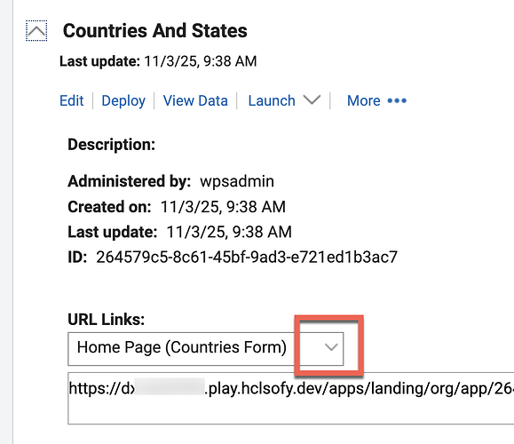 Details of an HCL Leap application