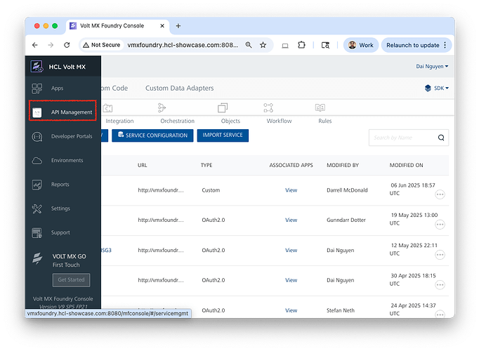 Navigate to API Management