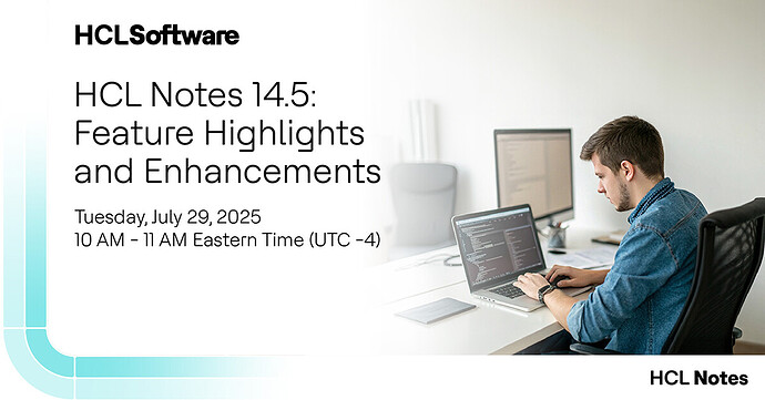 HCL Notes 14.5 Webinar Tile 1200x628