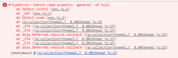 TypeError: Cannot read property 'general' of null - error message at ...