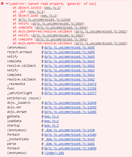 TypeError: Cannot read property 'general' of null - error message at ...