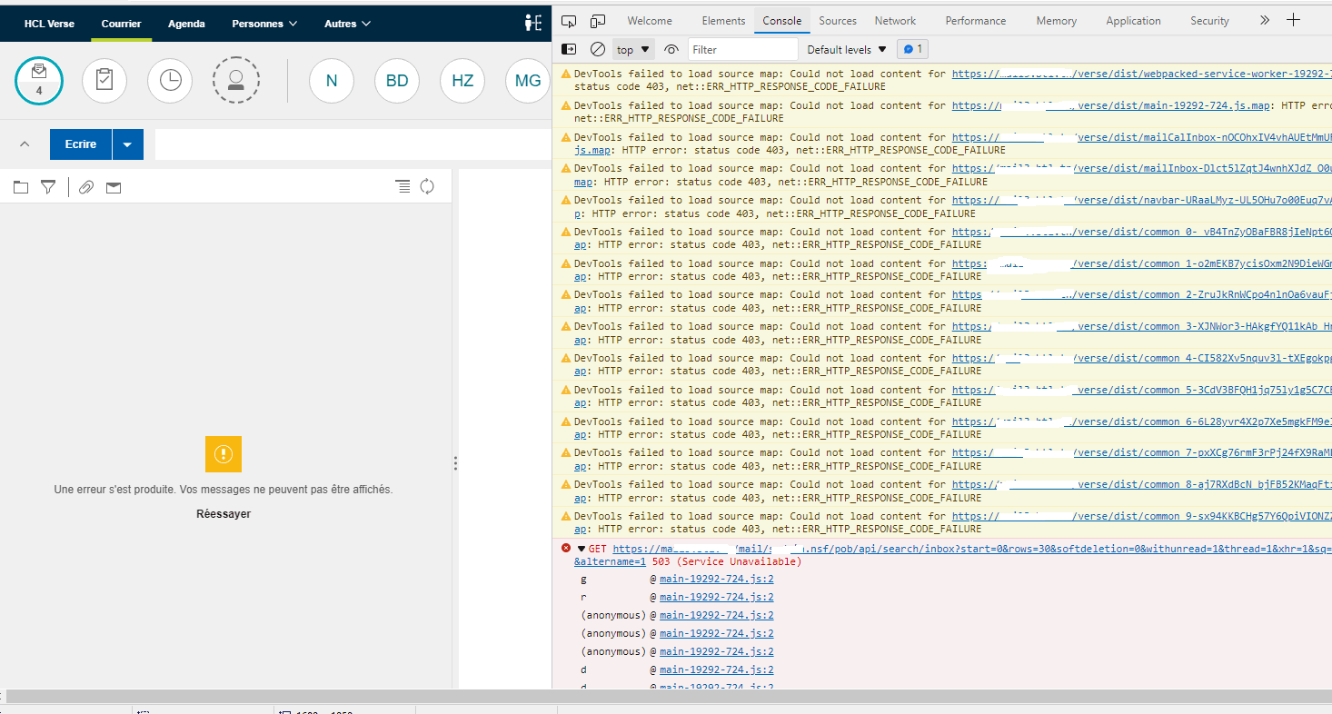 Forum Inbox Can't display inbox or any view in verse on premises interface - Domino ...
